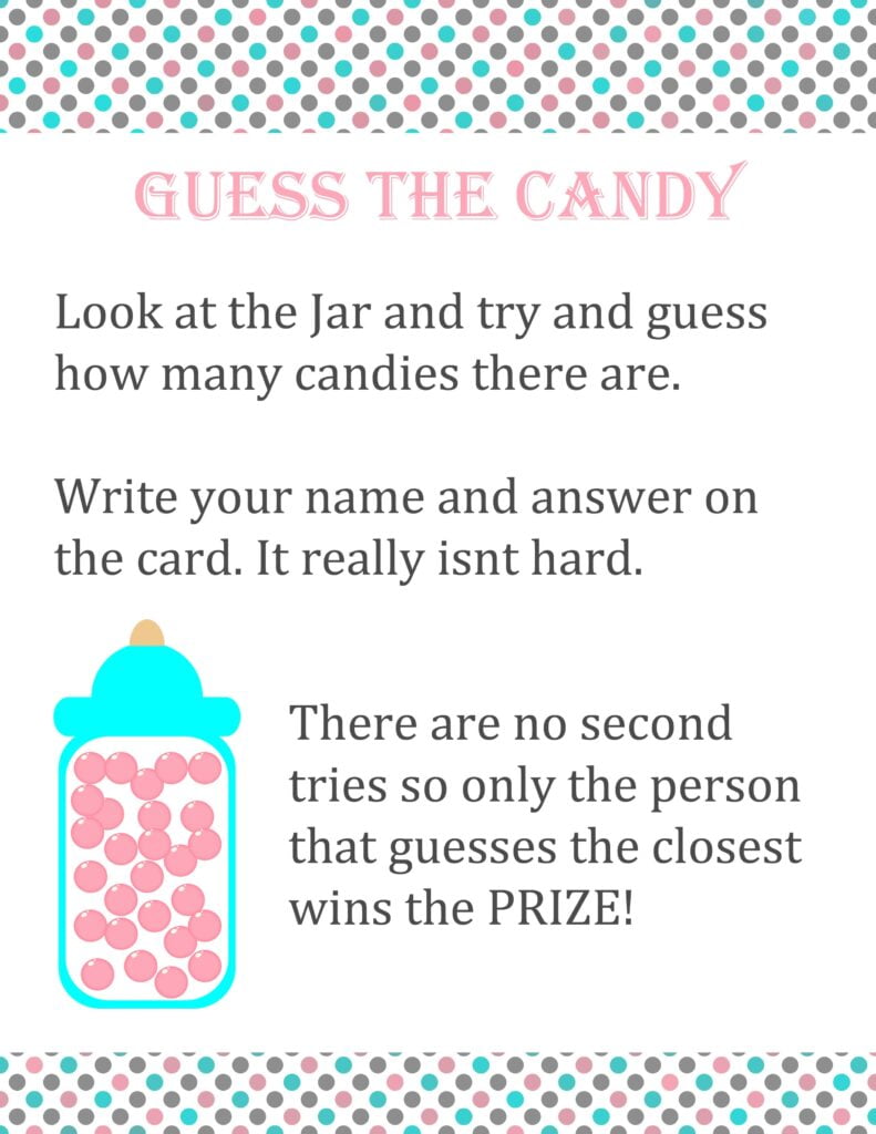 Guess How Many In The Jar Free Printable