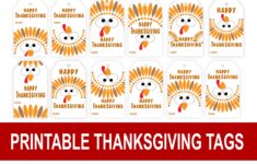 Happy Thanksgiving Tags Printables Depot