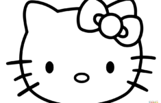 Hello Kitty Face Coloring Page Free Printable Coloring Pages