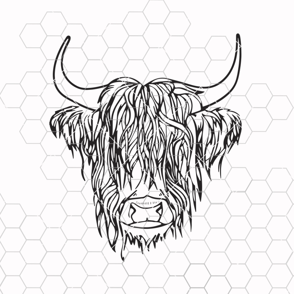 Printable Highland Cow Template Free Printable