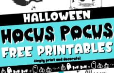 Hocus Pocus Art 5 Free Printables