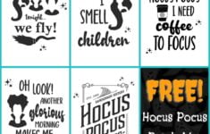 Hocus Pocus Art 5 Free Printables