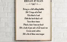 Hocus Pocus Printhalloween Book Page Printenchanting Etsy