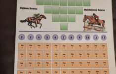 Horse Racing Rules Cards And Dice Marchesano Downs Horse Race Game Card Games Kids Playing