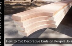 How To Cut Decorative Ends On Pergola Joists YouTube