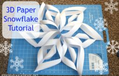 How To Make A 3D Paper Snowflake Party Ideas For Real People