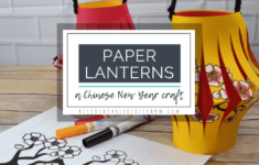 How To Make A Chinese Lantern A Chinese New Year Craft The Kitchen Table Classroom