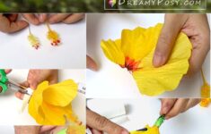 How To Make Hibiscus Paper Flower With Free Templates Easy To Follow