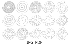 If You Receive A Damaged File I Will Gladly Exchange It For A New One Or In Another Format I Paper Flower Patterns Rolled Paper Flowers Paper Flower Template