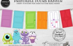 Instant Download Printable Monsters Banner Monsters Doors Etsy de