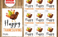 INSTANT DOWNLOAD Printable Thanksgiving Tags Happy Etsy de