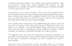 Is Santa Real A Beautiful Letter Explaining Santa Claus To Your Kids Inspiring Life Dream Big My Friend