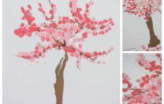 Japanese Cherry Blossom Tree Craft With Free Tree Template Emma Owl