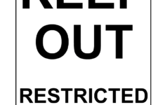 Keep Out Signs Poster Template