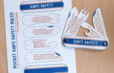 Knife Safety Pocket Knife Printable Ultimate Scouts