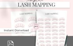 Lash Map Sheets Printable Lash Mapping Sheets Eyelash Etsy sterreich
