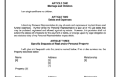 Last Will And Testament Template Florida Fill Out Sign Online DocHub