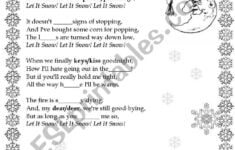 LET IT SNOW ESL Worksheet By Seamaid