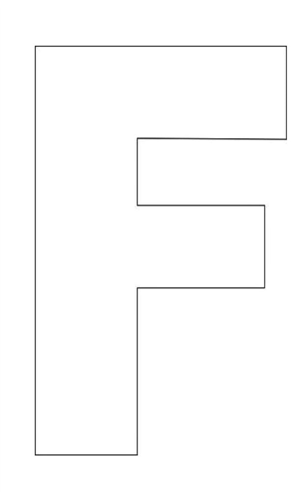 Letter F Template Printable - Free Printable