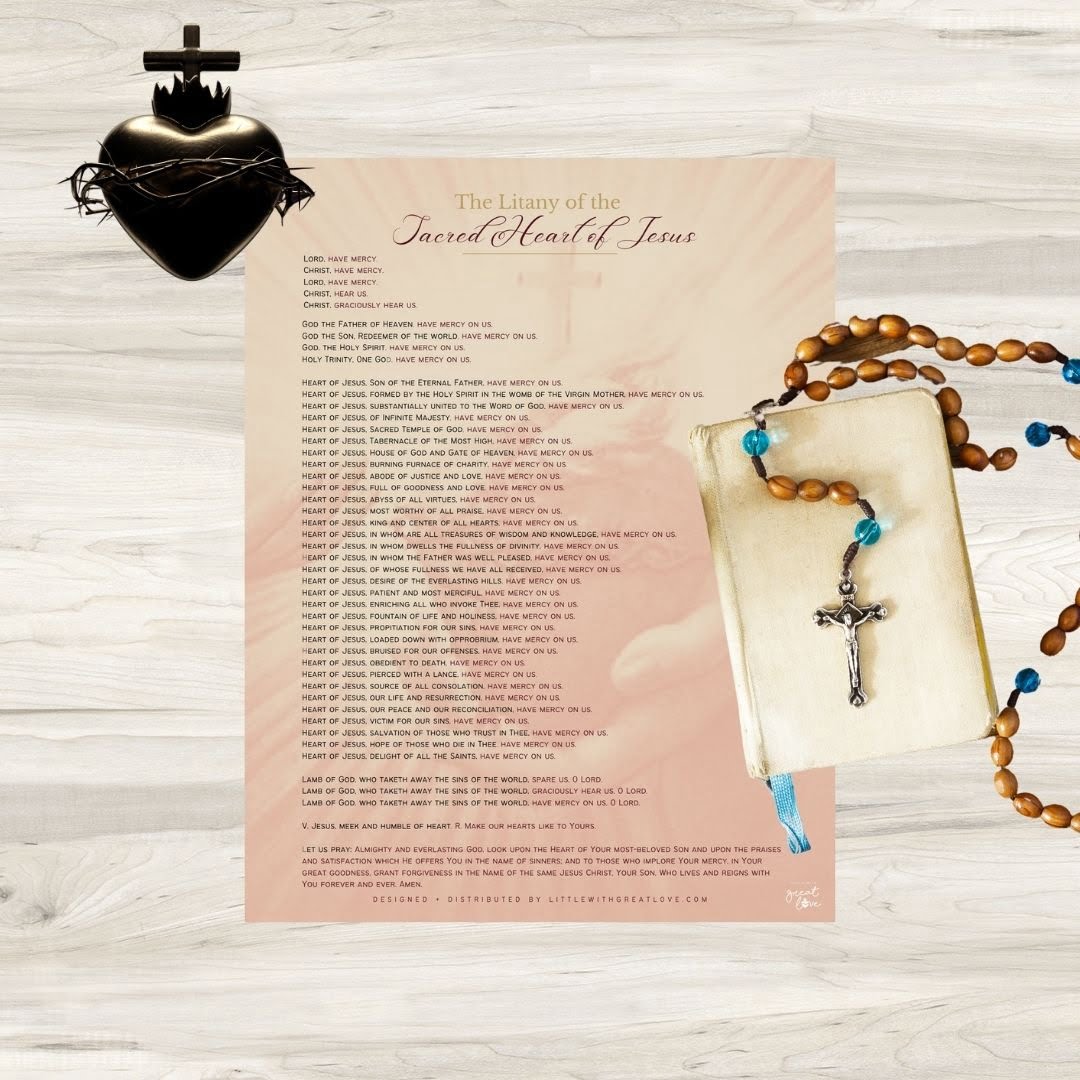 Litany Of The Sacred Heart Of Jesus Printable Free Printable