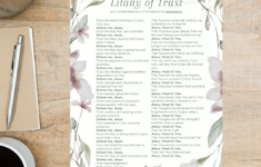 Litany Of Trust FREE Download Printable Little With Great Love