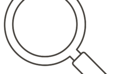 Magnifying Glass Tilted Left Coloring Page Free Printable Coloring Pages