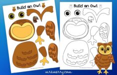 Make An Owl Craft Owl Template Printable Mrs Merry