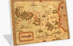 Map Of Narnia Laptop Skin For Sale By Sanguinolent Redbubble