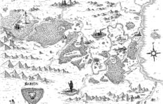 Map Of Narnia Print Etsy