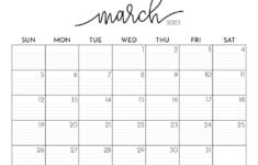 March 2023 Calendars 50 FREE Printables Printabulls