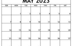 May 2023 Printable Calendar Free printable calendar