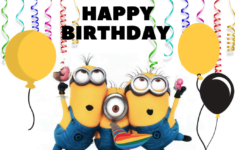 Minion Party Ideas Birthday Cake Fruit Tray Minion Balloons And FREE Printable Cake Topper Feeling Nifty Minion Party Minion Balloons Minion Birthday Party