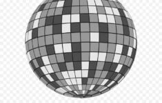 Mirror Disco Ball Isolated Template For Your Vector Image