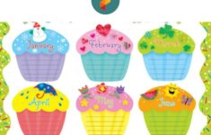 Monthly Birthday Cupcake Printables Classroom Birthday Birthday Chart For Preschool Birthday Bulletin