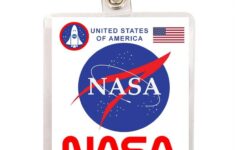 NASA Astronaut ID Badge Cosplay Costume Name Tag Image Etsy de