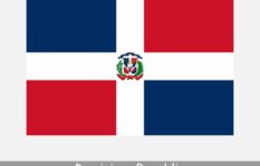National Country Flag Dominican Republic Vector Image