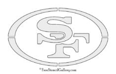 NFL San Francisco 49Ers Stencil San Francisco 49ers Logo Stencils Sports Coloring Pages