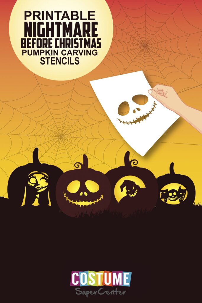 Nightmare Before Christmas Pumpkin Carving Stencils Costume Supercenter Nightmare Before Christmas Pumpkin Carving Stencils Costume Supercenter Blog Nightmare Before Christmas Pumpkin Christmas Pumpkins Pumpkin Stencil 683x1024
