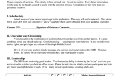 Njhs Application Form Fill Online Printable Fillable Blank PdfFiller