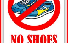 No Shoes Sign FREE Download