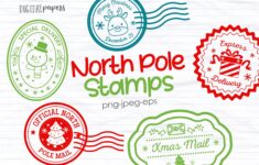 North Pole Stamps Graphic By DigitalPapers Creative Fabrica