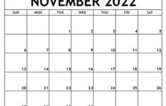 November 2022 Printable Calendar Free printable calendar