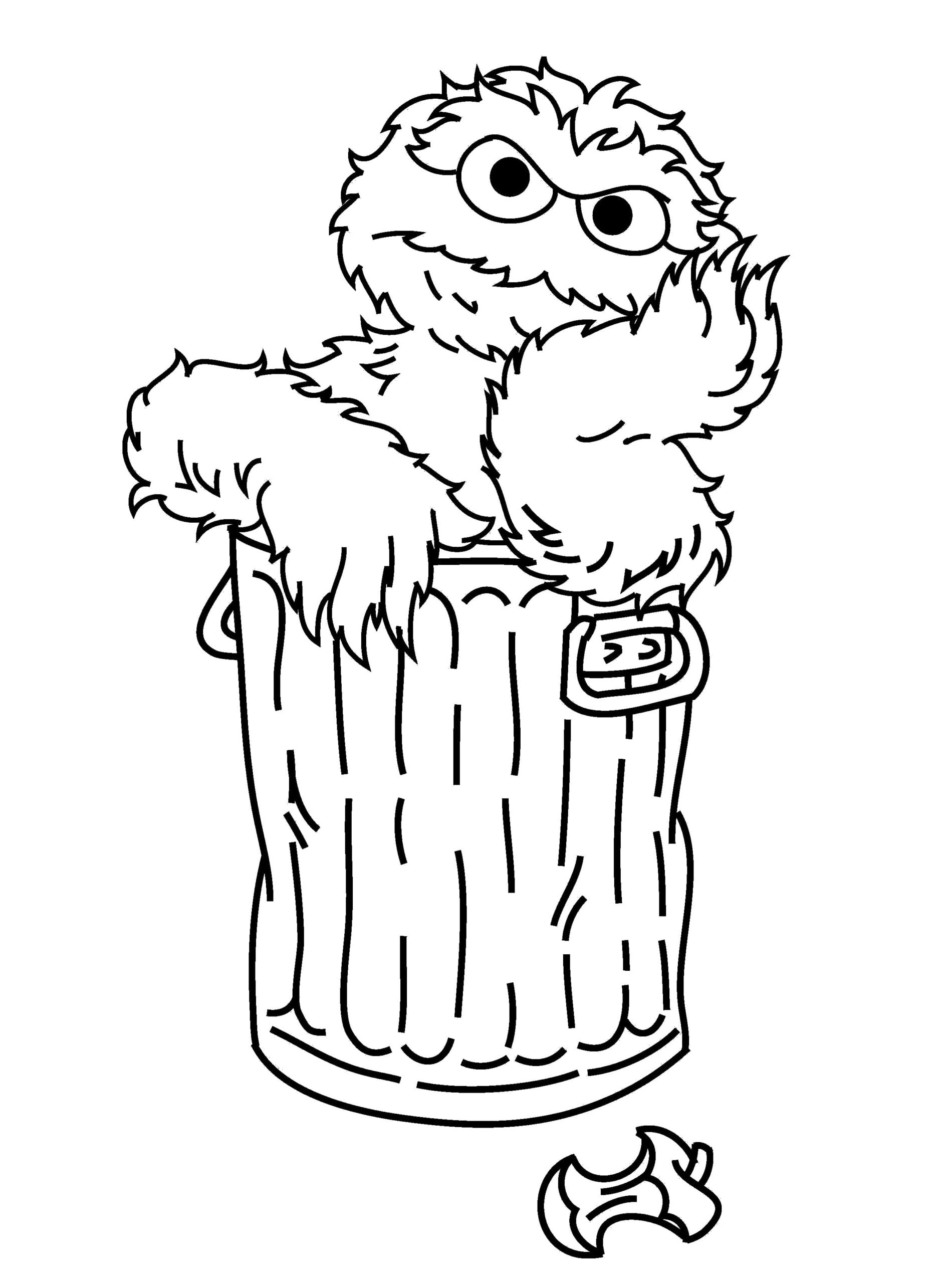 Oscar The Grouch Daydream Coloring Pages For Kids gIm Printable Sesame Street Colori Elmo Coloring Pages Sesame Street Coloring Pages Cartoon Coloring Pages