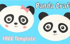 Panda Craft Free Template Crafting Jeannie