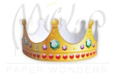 Paper Crown Printable Paper Crown Template Gold Crown Queen Etsy de