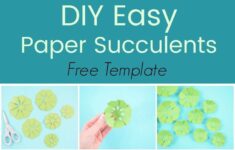 Paper Succulent Template How To Make Paper Succulent Flowers Paper Succulents Paper Flowers Diy Paper Flowers