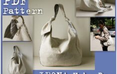 PDF Sewing Pattern To Make Hobo Bag Sling Tote Leona INSTANT Etsy Sac Tissu Personnalis Mod les De Sac Sac