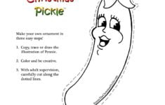 Photo Copy This Page Inside Every Pennie The Christmas Pickle And Every Child Can Create Christmas Pickle Preschool Christmas Activities Christmas In Germany