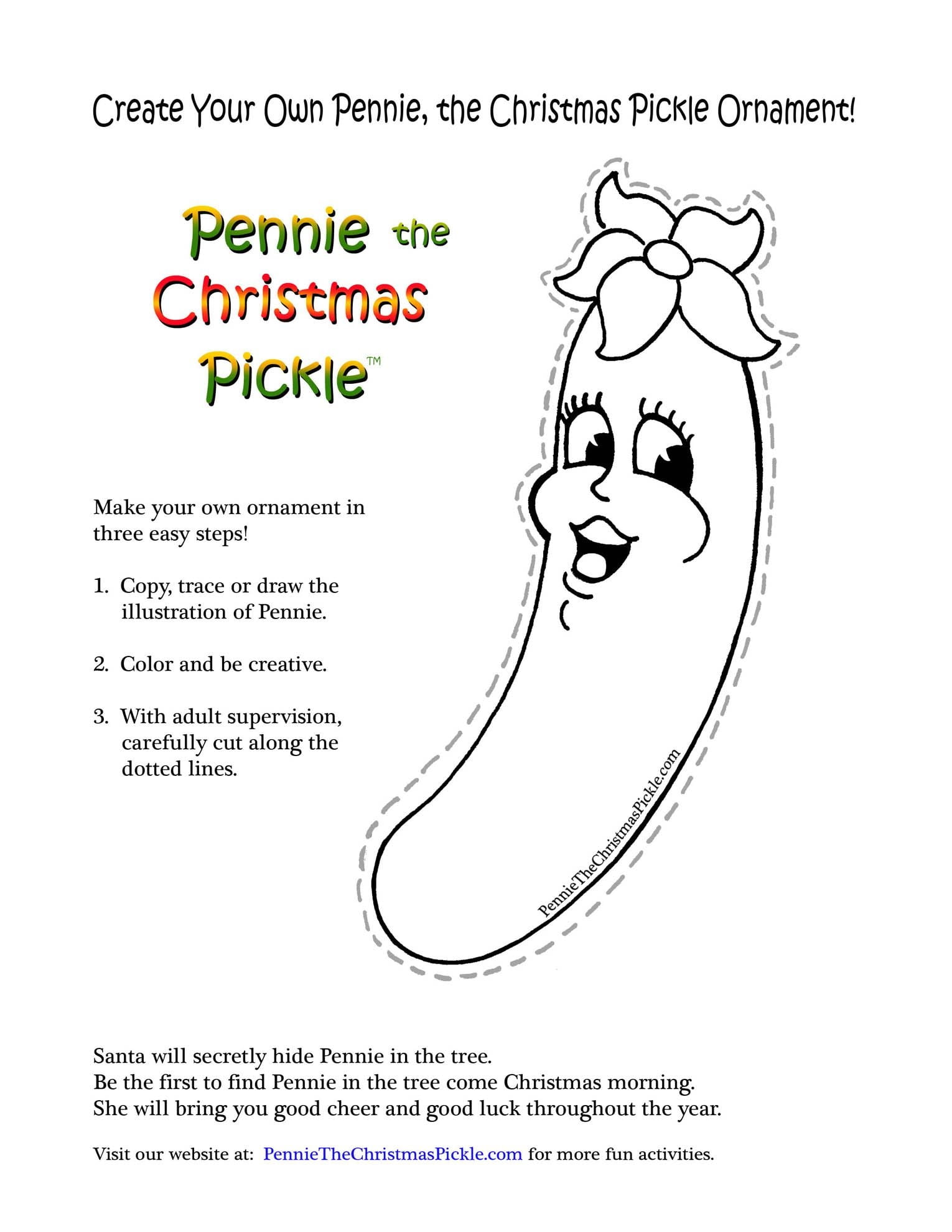Free Printable Christmas Pickle Poem Printable Free Printable