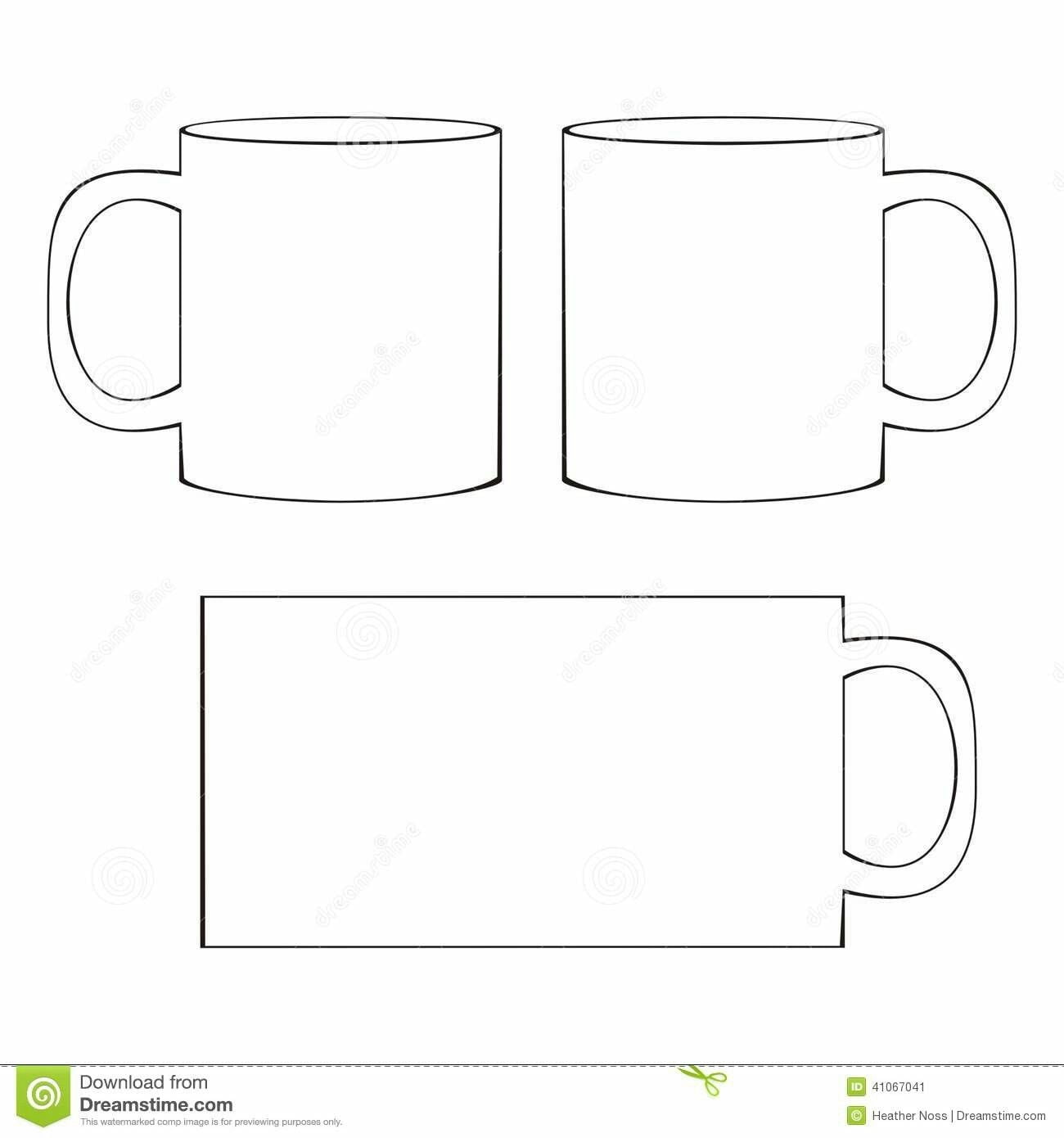 Printable Slab Mug Template